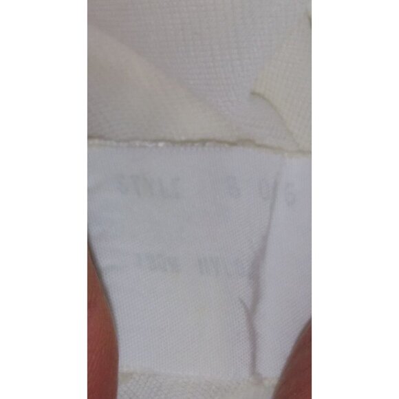 Vintage Artemis 60s Lace Ivory Nylon Full Slip 34 Ave Sheer Chest - Picture 8 of 8